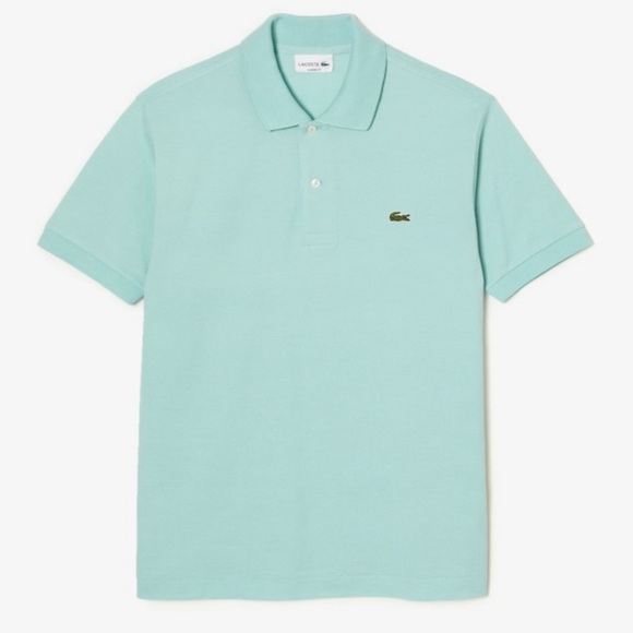NWT Men’s Lacoste Classic Fit Polo Shirt in Turquoise Green Size 5 / US Size L - Picture 6 of 13